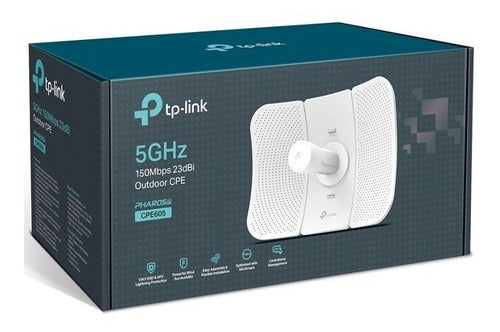 Access Point Antena Tp-link Cpe605 5ghz 150mbps 23db Externa Color Blanco