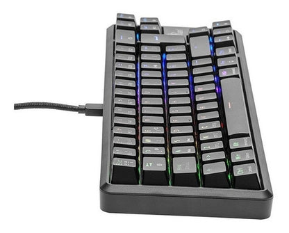 Teclado Gamer Yeyian Akil S3500 Mecánico Switch Red Negro