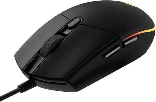 Mouse Logitech Óptico G203 Lightsync Alámbrico Usb Negro