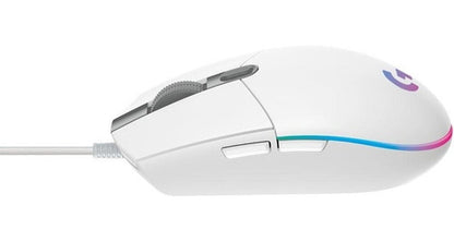 Mouse Logitech Óptico G203 Lightsync Alámbrico Usb Blanco