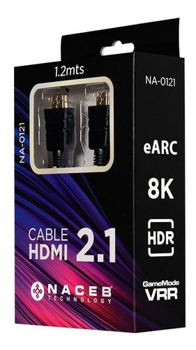 Naceb Cable Na-0121 Hdmi Macho 1.2 M Negro