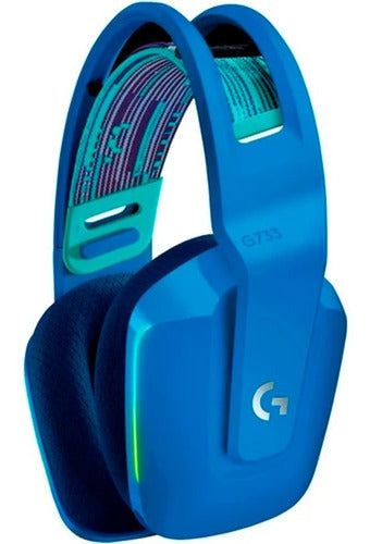 Audífonos Gamer Inalámbricos Logitech G Series G733 Azul Con Luz  Rgb