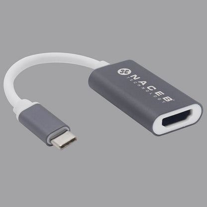 Naceb Adaptador Usb C Macho - Hdmi Hembra, Gris/blanco