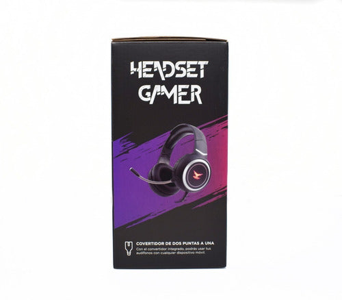 Naceb Audífonos Gamer Na-0311, Alámbrico, 2 M, Negro