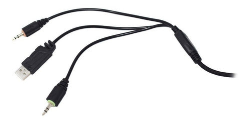 Naceb Audífonos Gamer Na-0311, Alámbrico, 2 M, Negro