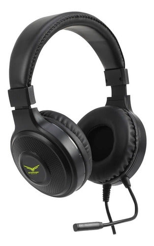 Naceb Audífonos Gamer Black Mamba Alámbrico 2 M Negro
