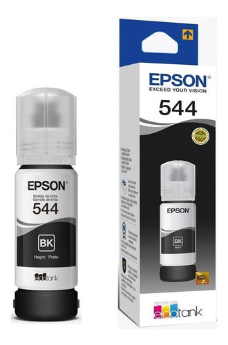 Tanque De Tinta Epson T544 Negro, 65ml