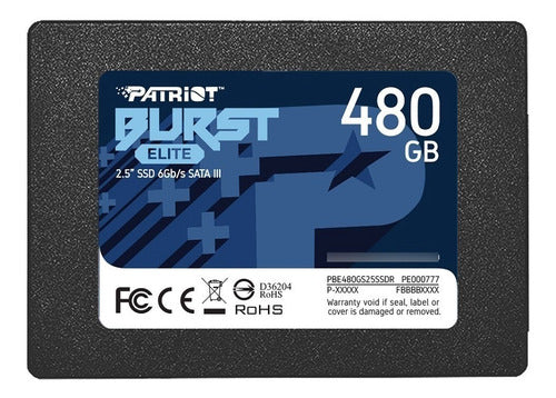 Ssd Patriot Burst Elite, 480gb, Sata Iii, 2.5 , 7mm