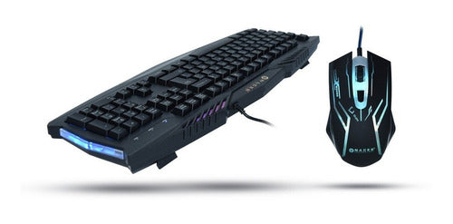 Kit Gamer Teclado Y Mouse Naceb Na-617 Alámbrico Usb Español