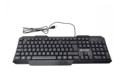 Kit Teclado Mouse Naceb Ergonomico Alambrico Usb Optico, Esp