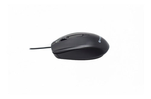 Kit Teclado Mouse Naceb Ergonomico Alambrico Usb Optico, Esp