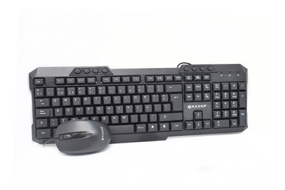 Kit Teclado Mouse Naceb Ergonomico Alambrico Usb Optico, Esp