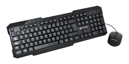 Kit Teclado Mouse Naceb Ergonomico Alambrico Usb Optico, Esp
