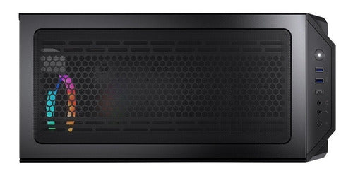 Gabinete Gamer Cougar Mx660 Iron Rgb Dark Black Media Torre