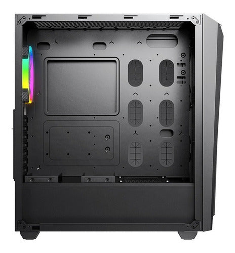 Gabinete Gamer Cougar Mx660 Iron Rgb Dark Black Media Torre