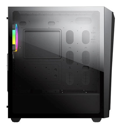 Gabinete Gamer Cougar Mx660 Iron Rgb Dark Black Media Torre