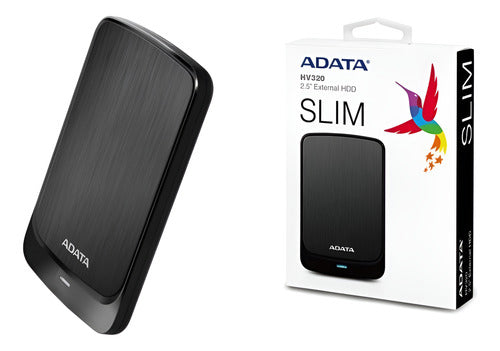 Disco Duro Externo Adata Ahv320-1tu31-cbk Slim Usb 3.2