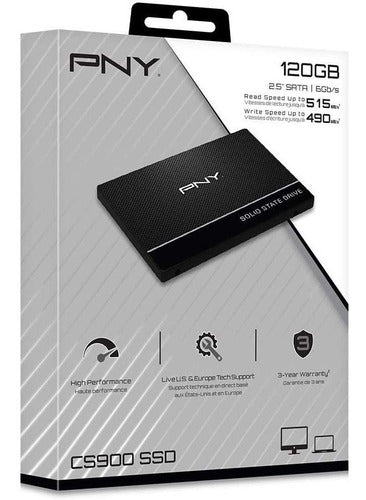 Ssd Pny Cs900, 250gb, Sata Iii, 2.5'', 7mm