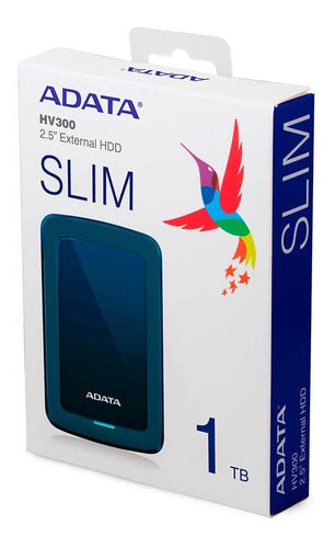 Disco Duro Externo Adata Hv300-1000 Gb-2.5"-Azul