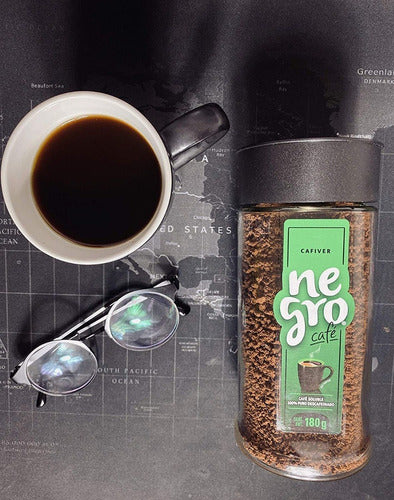 Negro Café Soluble Descafeinado De 180 Gramos