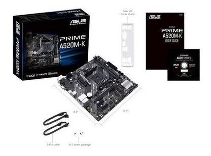 Tarjeta Madre Asus Prime A520m-k Am4 Ddr4 Micro Atx