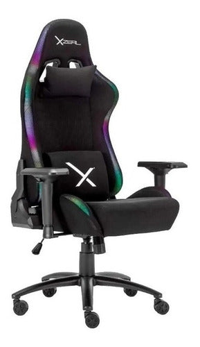 Silla Stylos Xzeal Xz15 Rgb Gaming Reclinable Negro Xzsxz15b