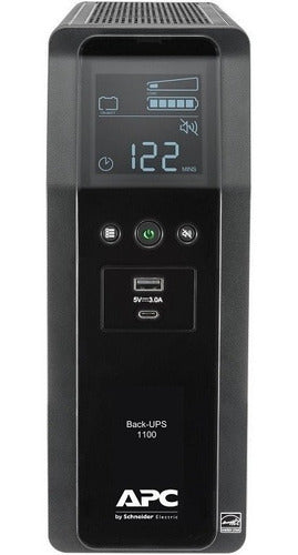No Break Apc Br1100m2-lm 1100va 600w 120v 10 Contactos 2 /vc