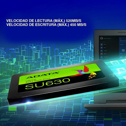 Ssd Adata Ultimate Su630 Qlc 3d, 960gb, Sata, 2.5