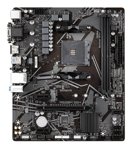 Tarjeta Madre Gigabyte Micro Atx A520m S2h, S-am4, Amd