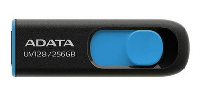 Memoria Usb Adata Dashdrive Uv128, 256gb Usb 3.0 Negro/azul