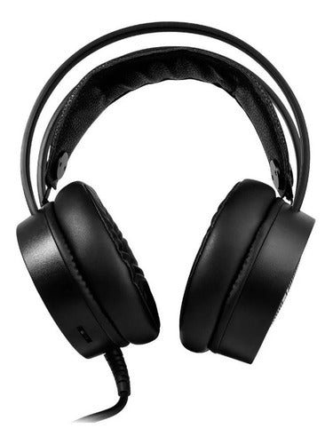 Diadema Gamer Con Microfono Game Factor Hs-502 Rgb 50mm