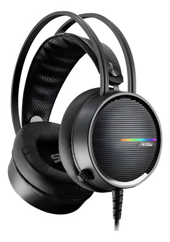 Diadema Gamer Con Microfono Game Factor Hs-502 Rgb 50mm