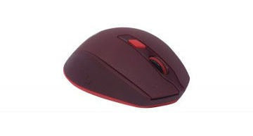 Mouse Naceb Óptico, Inalámbrico, Usb, 1600dpi, Rojo