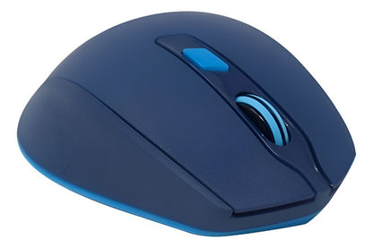 Mouse Naceb Óptico Inalámbrico, Usb, 1600dpi, Azul