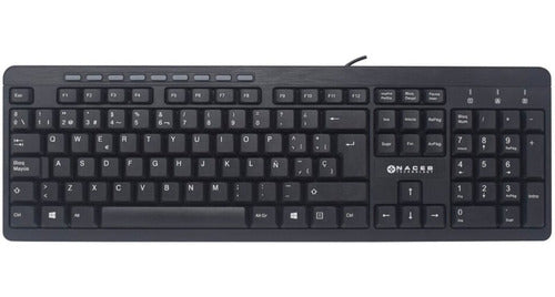 Teclado Naceb Technology Na-0109, Alámbrico, Usb, Negro