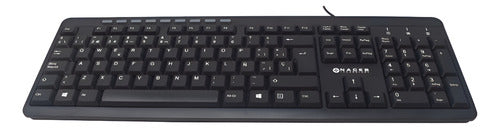 Teclado Naceb Technology Na-0109, Alámbrico, Usb, Negro