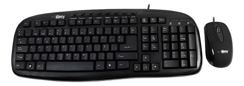 Kit Teclado Antiderrames Mouse Perfect Choice Alambrico Usb