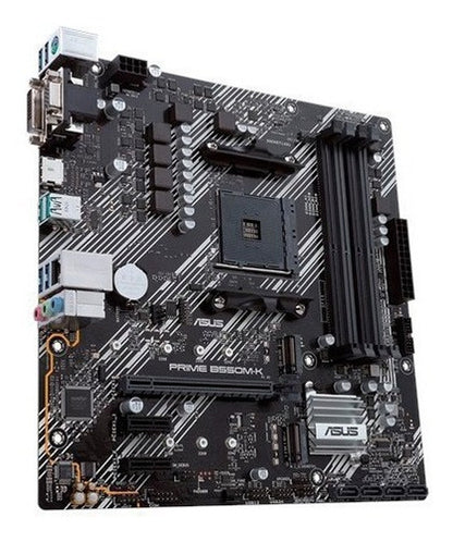 Motherboard Asus (Prime B550M-K) Socket Am4,4*Ddr4,Hdmi 2.1,Dvi-D,Vga,Pcie-4.0,Micro Atx