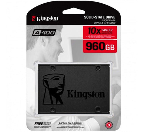 Ssd 960gb Estado Solido Disco Duro Kingston Sa400s37/960g