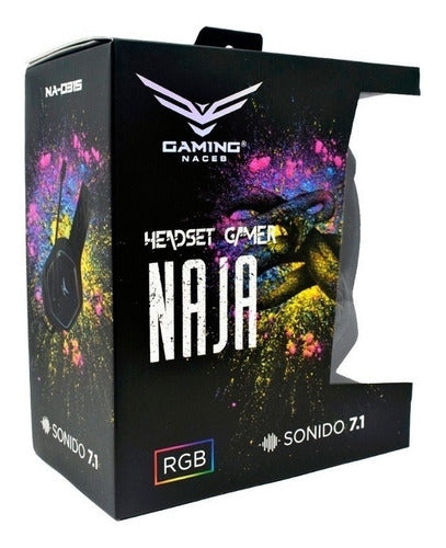 Audifonos Gamer Naceb Na-0315 Naja Rgb Microfono Xbox One Pc