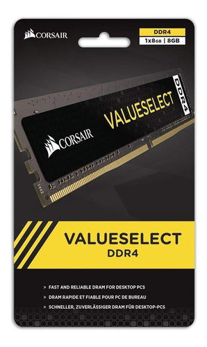 Memoria Ram Value Select Gamer  8gb 1 Corsair Cmv8gx4m1a2400c16