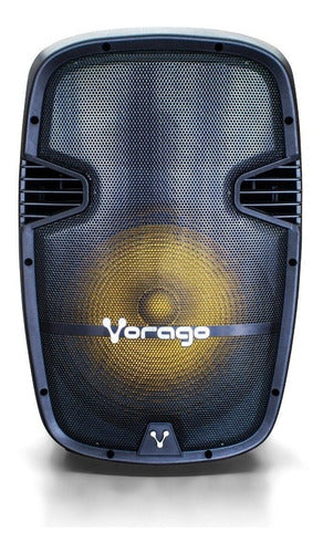 Bafle Amplificado 15 Pulgadas Tripie Mas 2 Microfonos Vorago