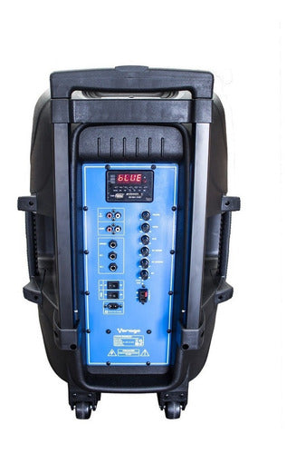 Bafle Amplificado 15 Pulgadas Tripie Mas 2 Microfonos Vorago