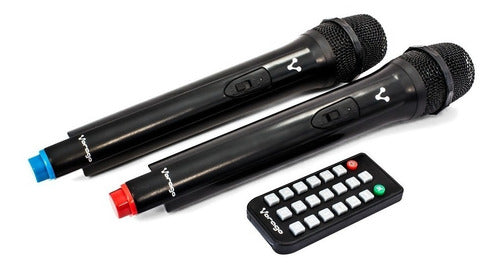 Bafle Amplificado 15 Pulgadas Tripie Mas 2 Microfonos Vorago