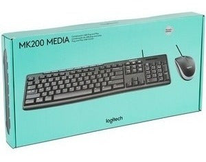 Kit Logitech Mk200 Teclado Y Mouse Alambrico Multimedia /vc