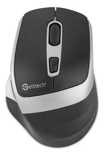Mouse Ergonómico Getttech  1600dpi Óptico Bluetooth 2.4g
