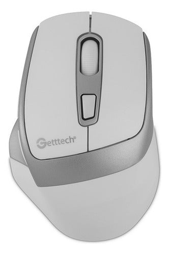 Mouse Ergonómico Getttech  1600dpi Óptico Bluetooth 2.4g