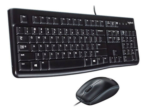 Kit Teclado Mouse Logitech Mk120 Usb Alambrico 920 004428 /v