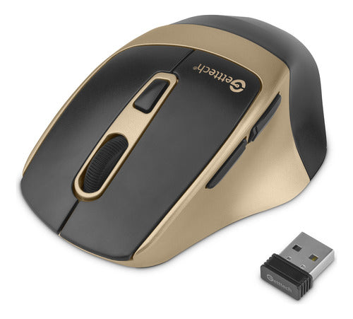 Mouse Ergonómico Getttech  1600dpi Óptico Bluetooth 2.4g