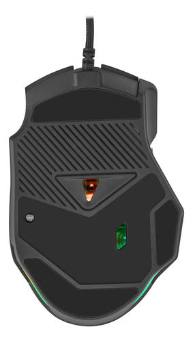 Mouse Gamer Getttech Alámbrico Dpi 7200 8 Botones  Rgb